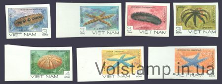 1985 В'єтнам серія марки без перфорації (мікроби) MNH №1593-1599b
