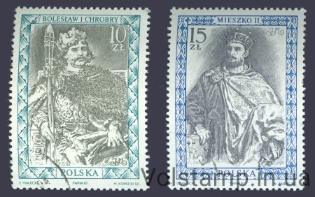 1987 Poland Series stamps (Painting) Used №3131-3132