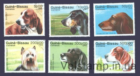 1988 Guinea-Bissau is not a complete series of stamps (dogs) Used №959-965