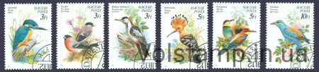 1990 Венгрия Серия марок (Птицы) Гашеные №4069-4074