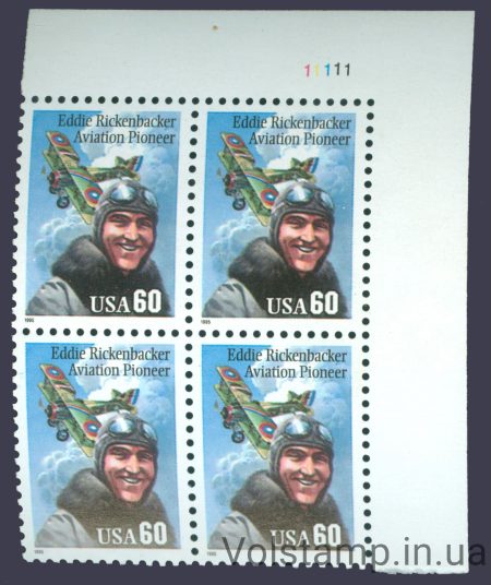 1995 США Квартблок (Авиация) MNH №2642