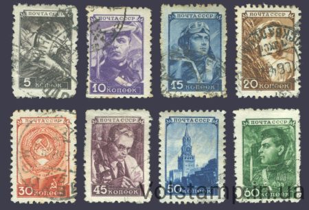 1948 серия марок Стандартный выпуск - Гашеные №1158-1165
