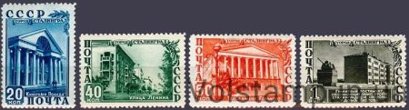 1950 серія марок відновлення Сталінграда - MNH №1445-1448