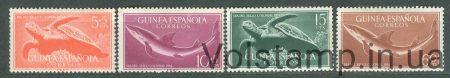 1954 Испанская Гвинея серия марок (Фауна, рыбы, черепахи, рептилии) MNH №303-306