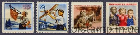 1958 серія марок Міжнародний день дітей - MNH №2066-2069
