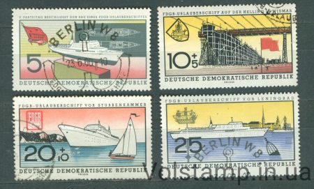 1960 GDR stamp series (Ships) Used №768-771