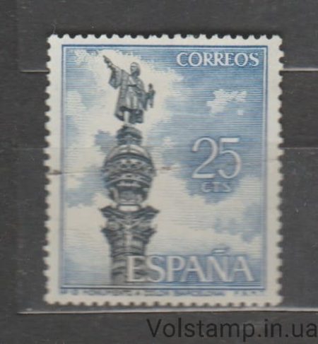 1965 Испания Марка (Архитектура, статуя Колумба) Гашеная №1535