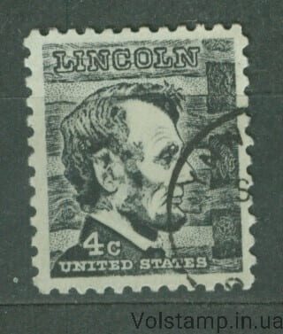 1965 США Марка (Личность, Авраам Линкольн, президент) Гашеная №893