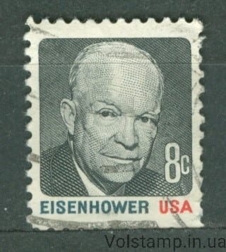 1971 США Марка (Личность, Дуайт Дэвид Эйзенхауэр, президент) Гашеная №1031