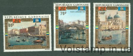 1972 Габон серия марок (Мосты, корабли) Гашеные №456-458