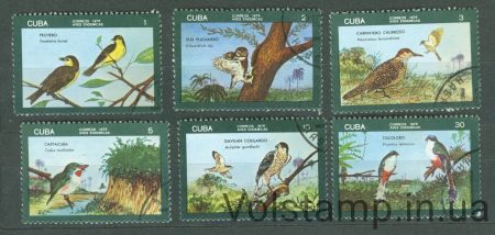 1976 Куба серия марок (Птицы) Гашеные №2144-2149