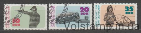 1977 ГДР Серия марок (Оружие, спорт, тир) Гашеные №2220-2222