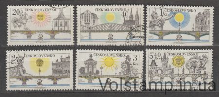 1978 Чехословакия Серия марок (Палацкий мост) Гашеный №2445-2450