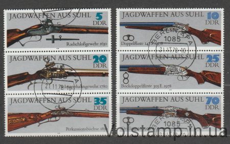 1978 GDR Stamp series (Weapons) Used №2376-2381