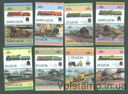 1983 Сент-Люсія серія марок (Потяги) MNH №612-627