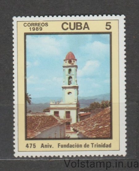 1989 Куба Марка (Архитектура, башня) MNH №3335