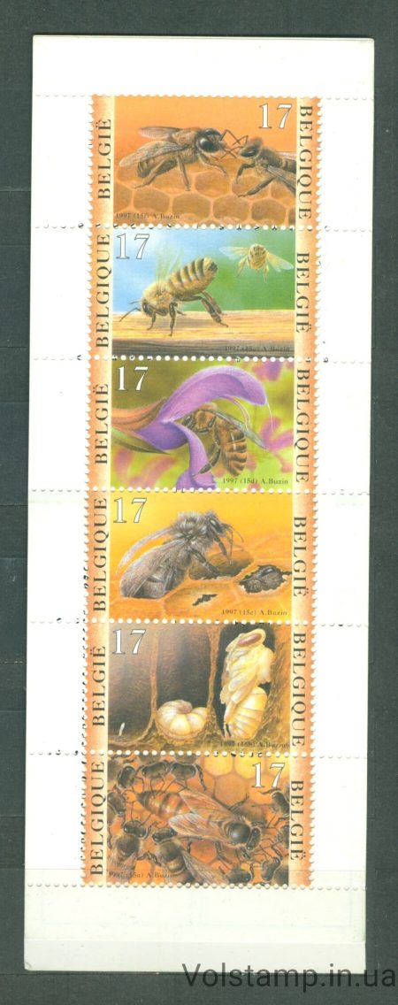 1997 Бельгия буклет (Фауна, насекомые, пчлеы) MNH №39