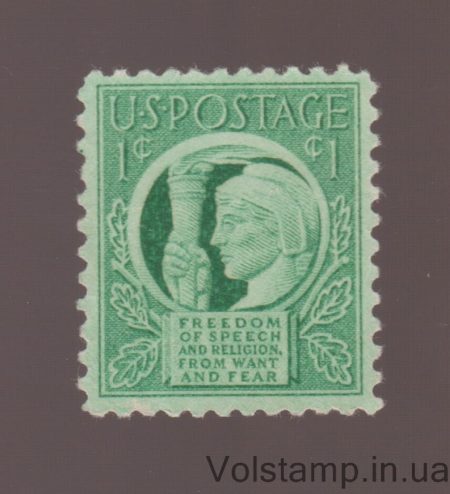 1943 США Марка (Четыре свободы) MH №511