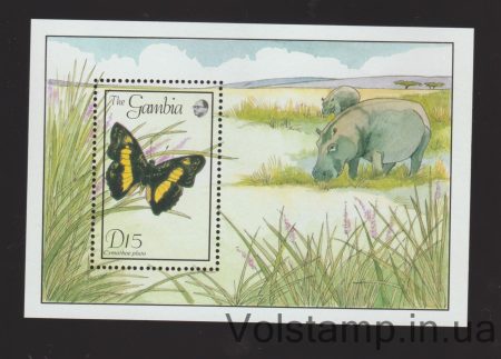 1989 Gambia Block (Butterflies of Gambia) MNH №BL65