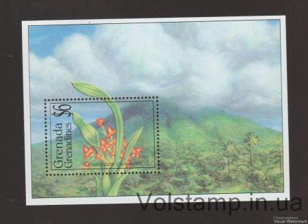1994 Гренада Гренадины Блок (Ornithidium coccineum) MNH №БЛ308