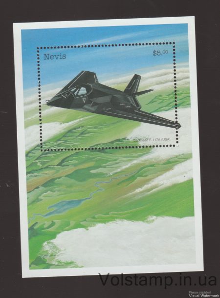 1998 Нэвис Блок (Гражданские и военные самолеты) MNH №БЛ143