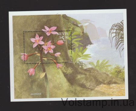 1999 Nevis Block (Orchids) MNH №BL165