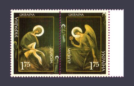 2003 зчіпка Мистецтво плаката Європа CEPT №502-503
