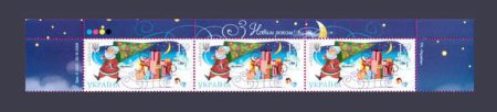 2009 Верх листа Новый год №1016