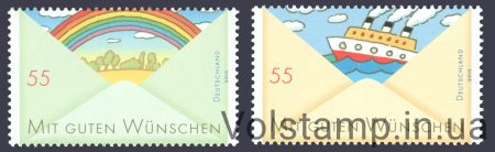 2010 Германия ФРГ Серия марок (Корабль, радуга) MNH №2786-2787