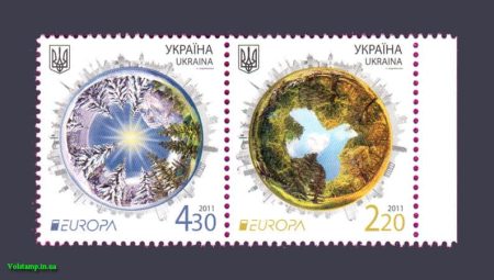 2011 сцепка Леса флора Европа CEPT №1162-1163