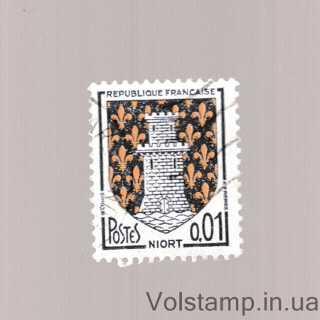 1964 Франция Марка с серии (Ньор) Гашеная №1458