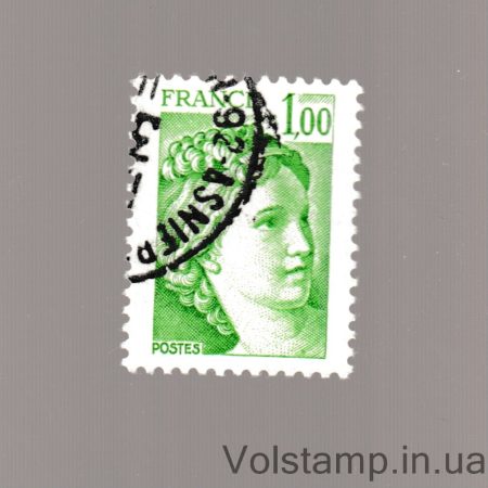 1978 Франция Марка с серии (Сабина) Гашеная №2105