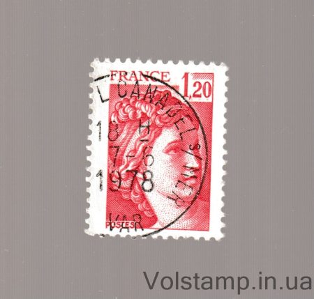1978 Франция Марка с серии (Сабина) Гашеная №2106
