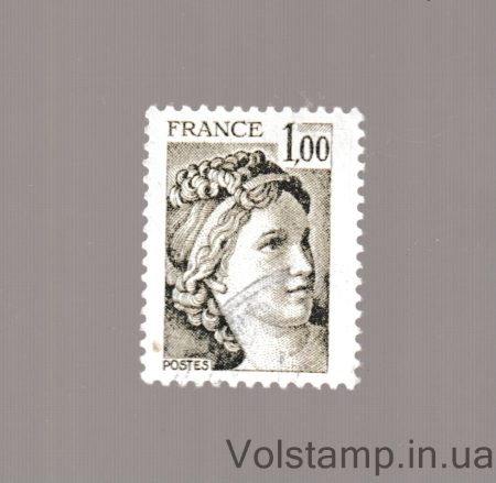 1979 Франция Марка с серии (Сабина) Гашеная №2170