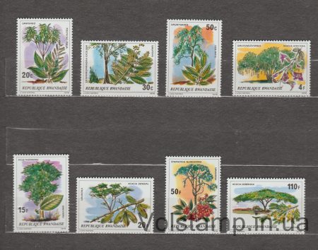 1979 Руанда Серия марок (Африканские деревья и кустарники) MNH №984-991