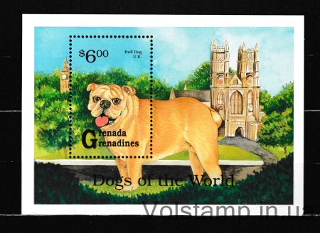 1993 Гренада Гренадины Блок (Бульдог, Великобритания) MNH №БЛ266
