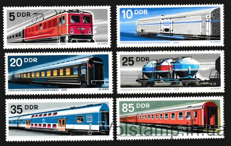 1973 НДР (Залізничний транспорт) MNH №1844-1849