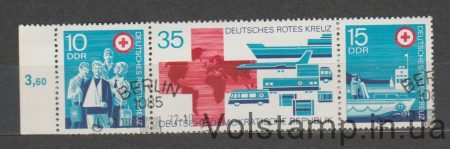 1972 НДР Зчіпка (Червоного Хреста, транспорт, авіація) Гашена №WZd272