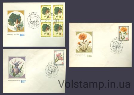 1973 FDC Medicinal Plants №4209, 4211-4212