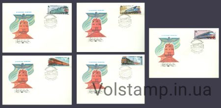 1982 FDC Domestic locomotives №5225-5229