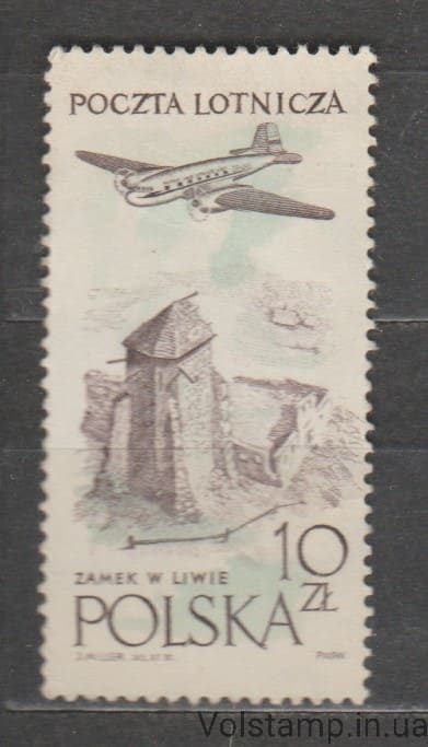 1959 Польща Марка (Літаки, філателія) MH №1101