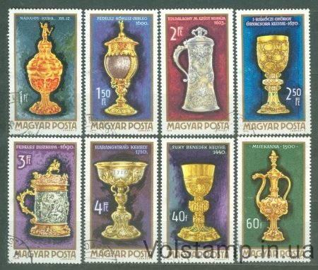 1970 Венгрия Серия марок (Искусство венгерских ювелиров) Гашеные №2625-2632