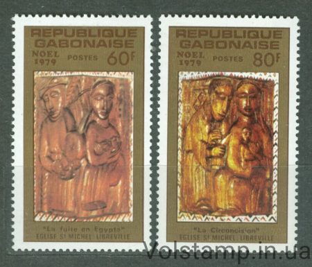 1979 Габон Серия марок (Праздники, рождество) MNH №717-718