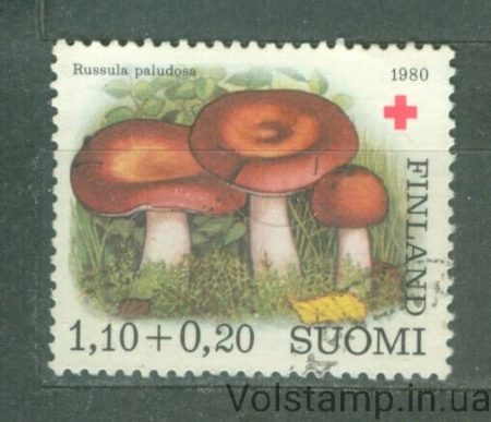 1980 Финляндия Марка с серии (Грибы) Гашеная №866