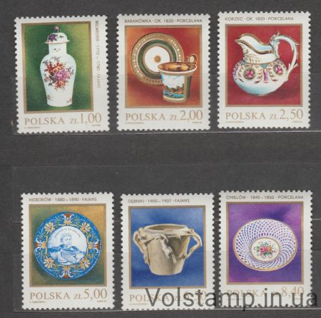 1981 Польша Серия марок (Польская керамика) MNH №2739-2744