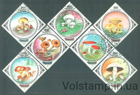 1985 Монголія Серія марок (Гриби) Гашені №1739-1745