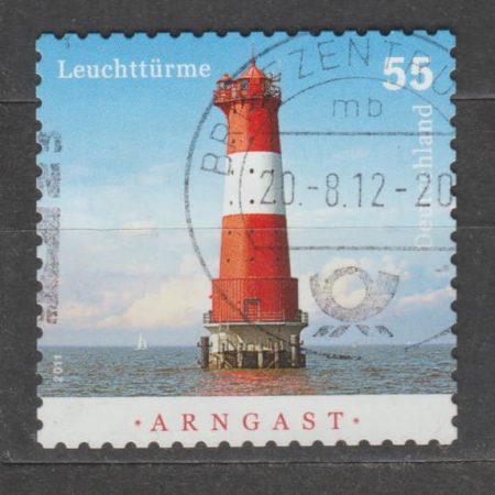 2012 Germany, Federal Republic Stamp Series (Lighthouses) Used №2935