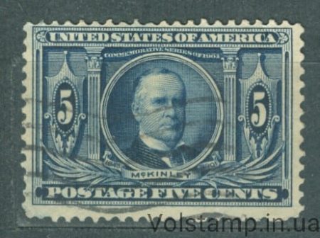 1904 США Марка (Уильям МакКинли, личность) Гашеная №157