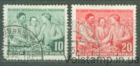 1955 ГДР Серия марок (Женский день) Гашеные №450-451