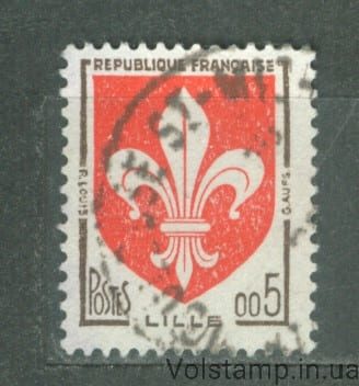 1960 France Stamp (Coat of Arms) Used №1274